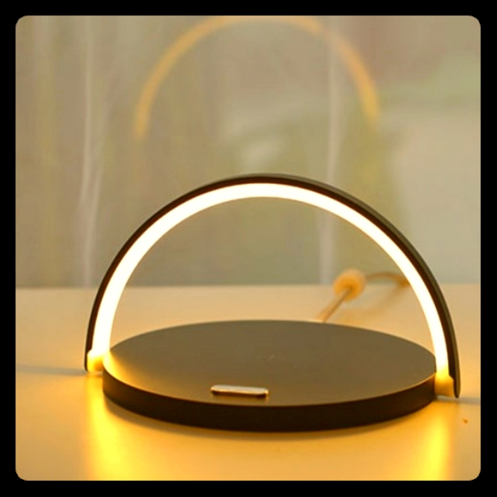 Wireless phone charger with night light